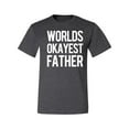 thumbnail image 2 of Wild Bobby,Worlds Okayest Father Gift for Father Dad Husband, Father's Day, Men Graphic Tees, Heather Black, 3XL, 2 of 3