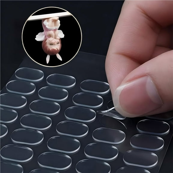 300pcs Adhesive Stick Dots Double Sided Clear Museum Putty, Removable Adhesive Putty For Wall Hanging, Crafts, Balloons, Festival, Party Decorations