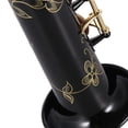 thumbnail image 3 of Riwcyla Brass Straight Soprano Sax Saxophone Bb B Flat Woodwind Instrument Natural Shell Carve Pattern with Carrying Case Gloves Cleaning Cloth Straps Cleaning Rod, 3 of 6