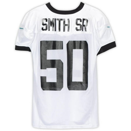 Telvin Smith Jacksonville Jaguars Practice-Used #50 White Jersey from the 2018 NFL Season - Size 50 - Fanatics Authentic (Best Price Authentic Nfl Jerseys)