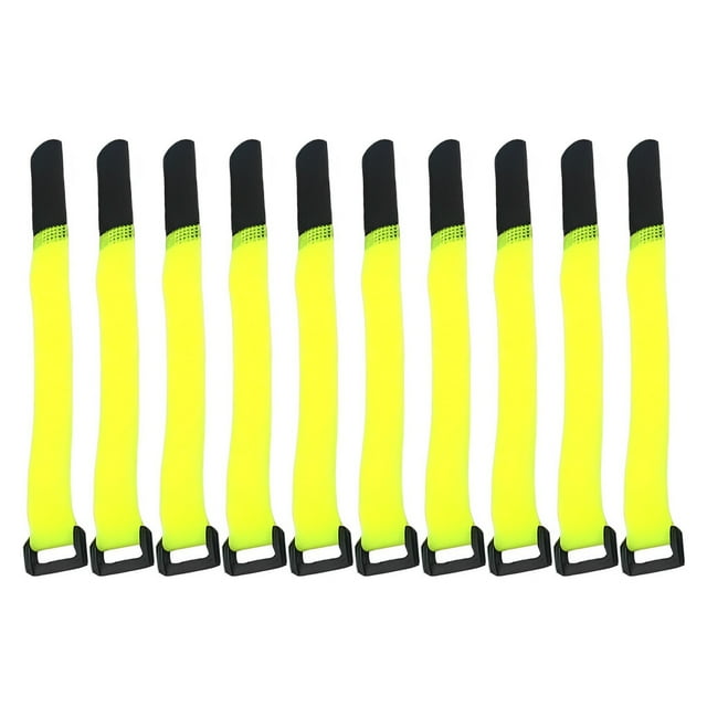 10 Pieces Package Tie Pipe Luggage Bundle Strap Cable Tent Luggage Adhesive Pack Strap Portable Camping Packaging Storage String Rope Yellow
