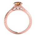 thumbnail image 4 of Aonejewelry 0.85 Ct. Ttw Diamond and Moragnite Ring In 14K Rose Gold, 4 of 4