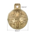 thumbnail image 2 of Uxcell Vintage Copper Bells, Mini Craft Jingle Bells 1.9" Metal Hanging Bells Bronze 1Pack, 2 of 6