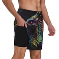 thumbnail image 2 of Vsdgher Dragon with Colorful Tail for Mens Swim Trunks with Compression Liner Swim Shorts Swim Suits Board Shorts-3X-Large, 2 of 6