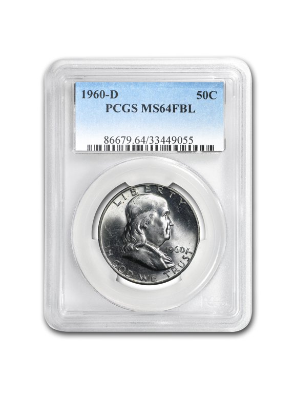 1960-D Franklin Half Dollar MS-64 PCGS (FBL)