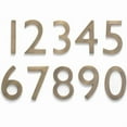 thumbnail image 2 of Architectural Mailboxes 5" Brass Floating House Number, Antique Brass, 4, 2 of 2