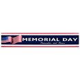 thumbnail image 2 of Decorative Design Happy Memorial Day Banner Polyester Material USA Flag for National Celebration Outdoor Event Indoor Decoration, 2 of 8
