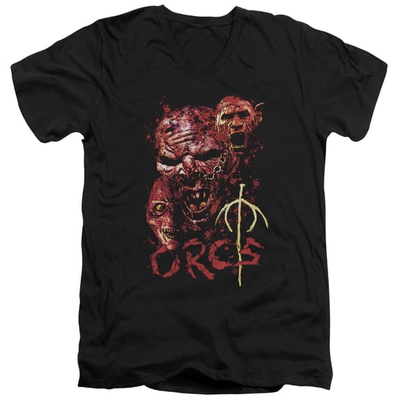 Lor - Orcs - Slim Fit V Neck Shirt - Small