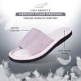 thumbnail image 3 of ROXONI Womens Soft Open Toe Slide Slippers, Indoor Outdoor Rubber Sole, 3 of 6