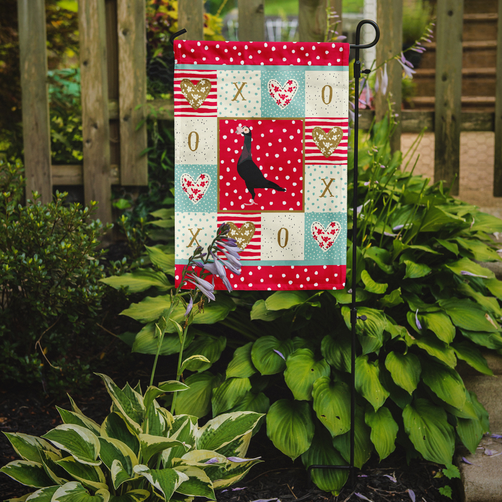 Carolines Treasures CK5372GF 11 x 0.01 x 15 in. English Carrier Pigeon Love Flag Garden Size