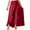 Red, variant on Odeerbi Skirts for Women 2025 Casual Hakama Irregular Leaf Bow High Waist Long Culottes Skirt Gray