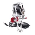thumbnail image 2 of Retro Style Vintage Microphone Robot Lámpara de Escritorio, Lámpara de Mesa R, 2 of 6