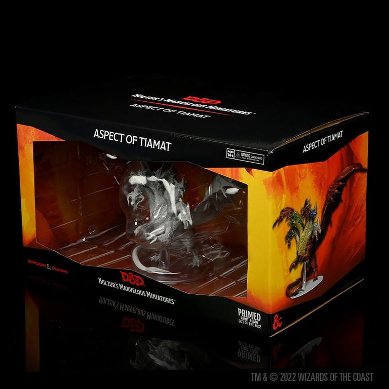 WizKids D&D Nolzur's Miniature: Aspect Of Tiamat – Drago Non Dipinto 15,2 Cm