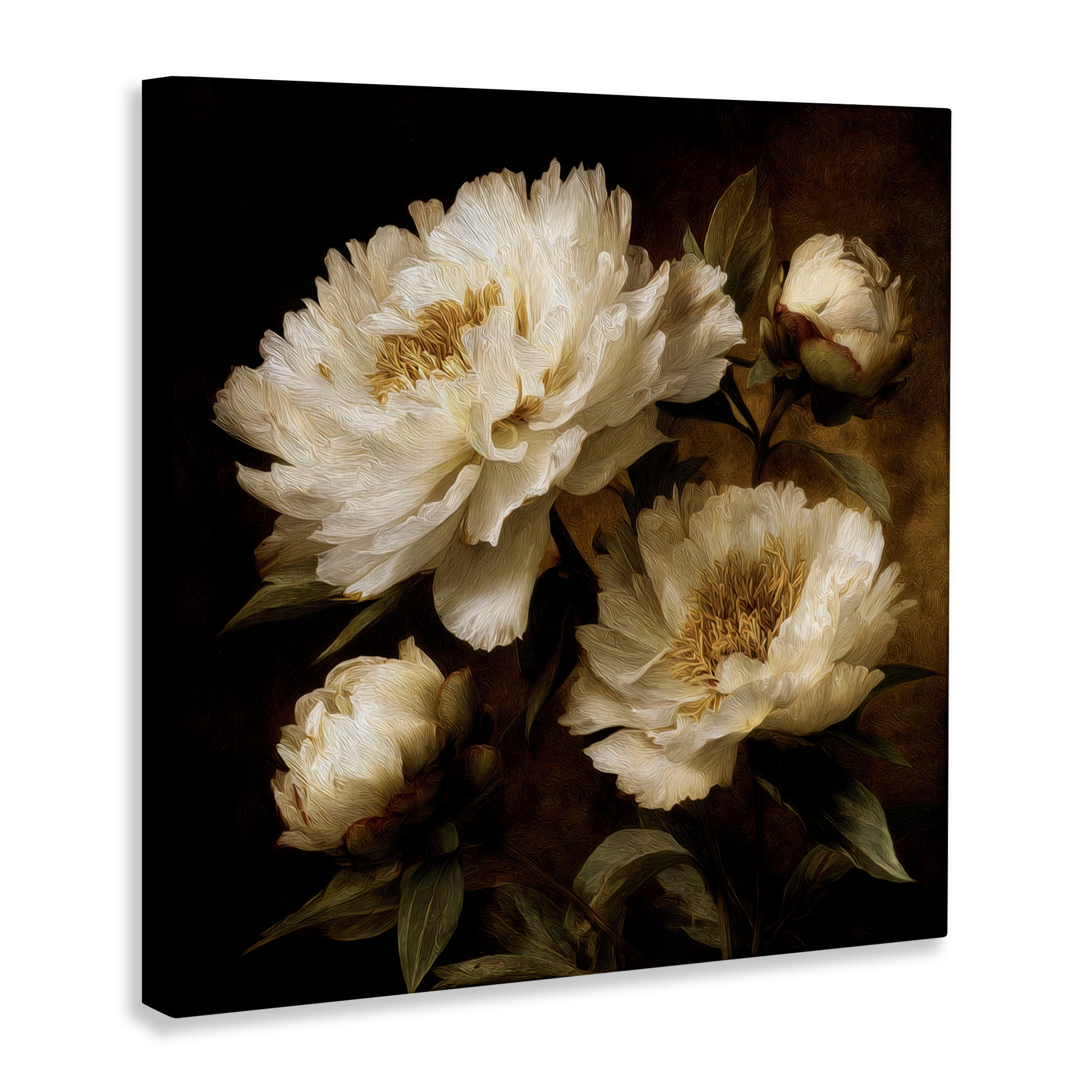 Stupell Industries Dreamy Vintage Peony Elegance Canvas Wall Art, design by Petal Prints Design