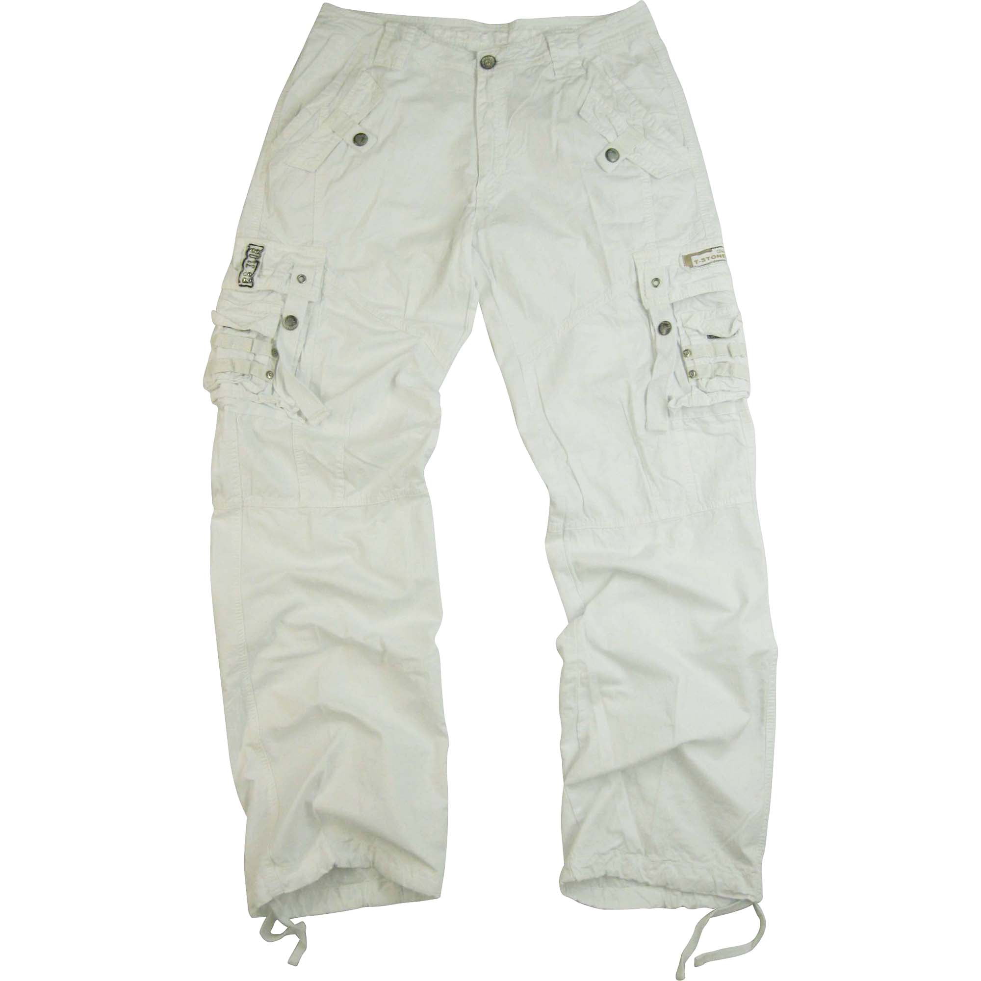 Men's Military Cargo Pants 32x34 White #12211 - Walmart.com