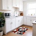 thumbnail image 5 of Vintage Mid-Century Door Mat 16x24 Inch Modern Abstract Geometric Red Gray Entryway Rug with Non-Slip Rubber, Front Door Rug Indoor Floor Mats for Living Room Bathroom Bedroom Home Office, 5 of 9