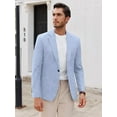 thumbnail image 5 of sogami Men's Casual Blazer One Button Business Suit Jacket For Men Regular Fit Sport Coats, 5 of 9