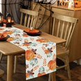 thumbnail image 5 of Fall Table Runner Watercolor Pumpkin Autumn Harvest Thanksgiving Table Runners Holiday Dining Room Kitchen Table Party Decoration 13 x 72 Inch, 5 of 5
