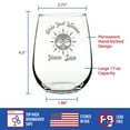 thumbnail image 4 of Bevvee Stemless Wine Glass 17 oz Girls Just Wanna Have Sun Girls' Night Out Gifts Wine Glasses, 4 of 4