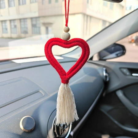 

KEFEI Tassel Ornament Delicate Handcrafted Acrylic Fiber Elegant Car Tassel Hanging Pendant for Window