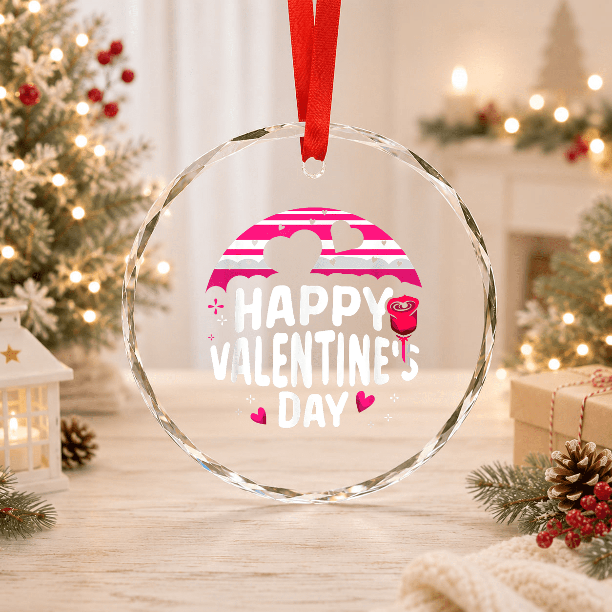 Happy Valentine s Day Love Couples Valentine Date Ornament
