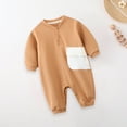 thumbnail image 7 of Elainilye Fashion Newborn Baby Boy Clothes Jumpsuit Hooded Cotton Rompers Infant Snowsuit Warm Bodysuit, Sizes 1-13 Months, 7 of 7