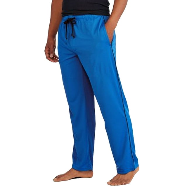 Hanes Mens Sleep Pants Adult Male Pajama Lounge Pants Blink Blue S ...