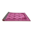 thumbnail image 2 of Ahgly Company Indoor Square Abstract Pink Modern Area Rugs, 5' Square, 2 of 4