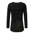 thumbnail image 5 of Annhoo Long Sleeve Tops for Women Casual Loose V Neck Color Block Shirts Fall Fashion Stripes Print Blouse Tees, 5 of 5