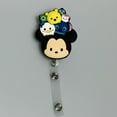 thumbnail image 2 of UME Disney-Inspired PVC Badge Holders - Adorable Mickey, Minnie, Winnie the Pooh, and Stitch Retractable ID Card Clips, 2 of 5