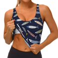 thumbnail image 3 of Balery Sardine Sujetadores deportivos con espalda cruzada para mujer, acolchados, sin costuras, de alto impacto, ideales para yoga, gimnasio, entrenamiento y fitness.-X-Large, 3 of 8