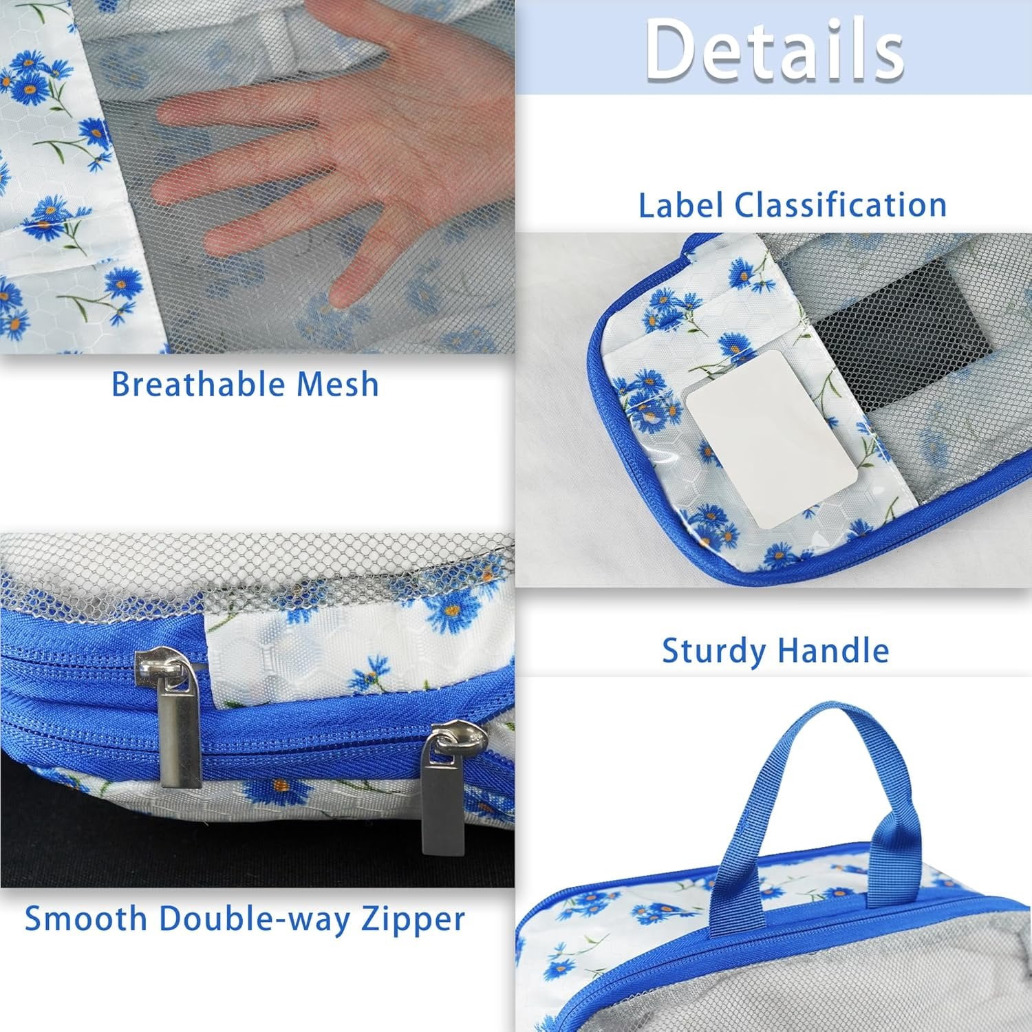 7 count Compression Packing Cubes for Travel Luggage, Lightweight Suitcase Organizer Bags Set, Compression Packaging Cube for Travel Essentials, Packing Cubes for Carry  Suitcase