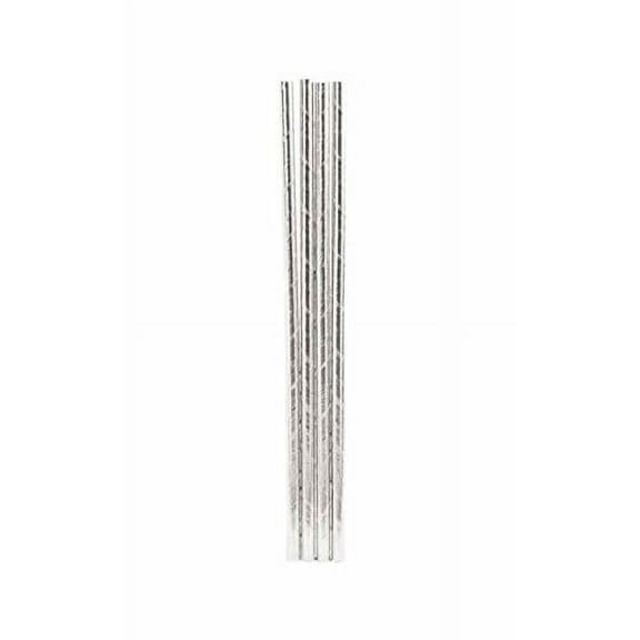 Kikkerland Paper Straws (Set of 144) Silver