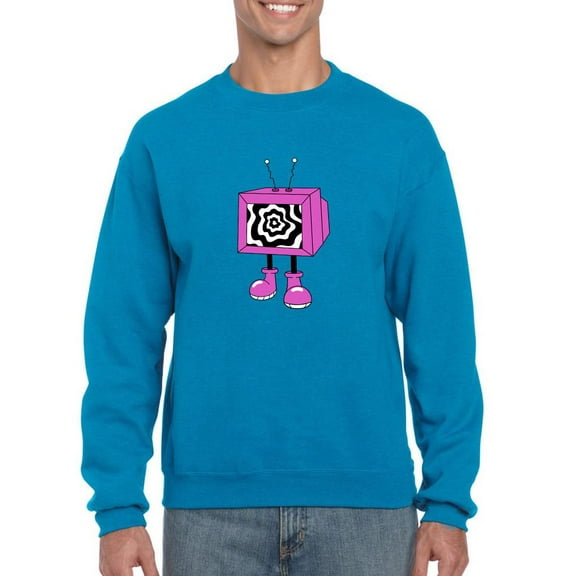 Hypnotic Toon Style Tv Sweatshirt Men -Image by Shutterstock, Male 5X-Large