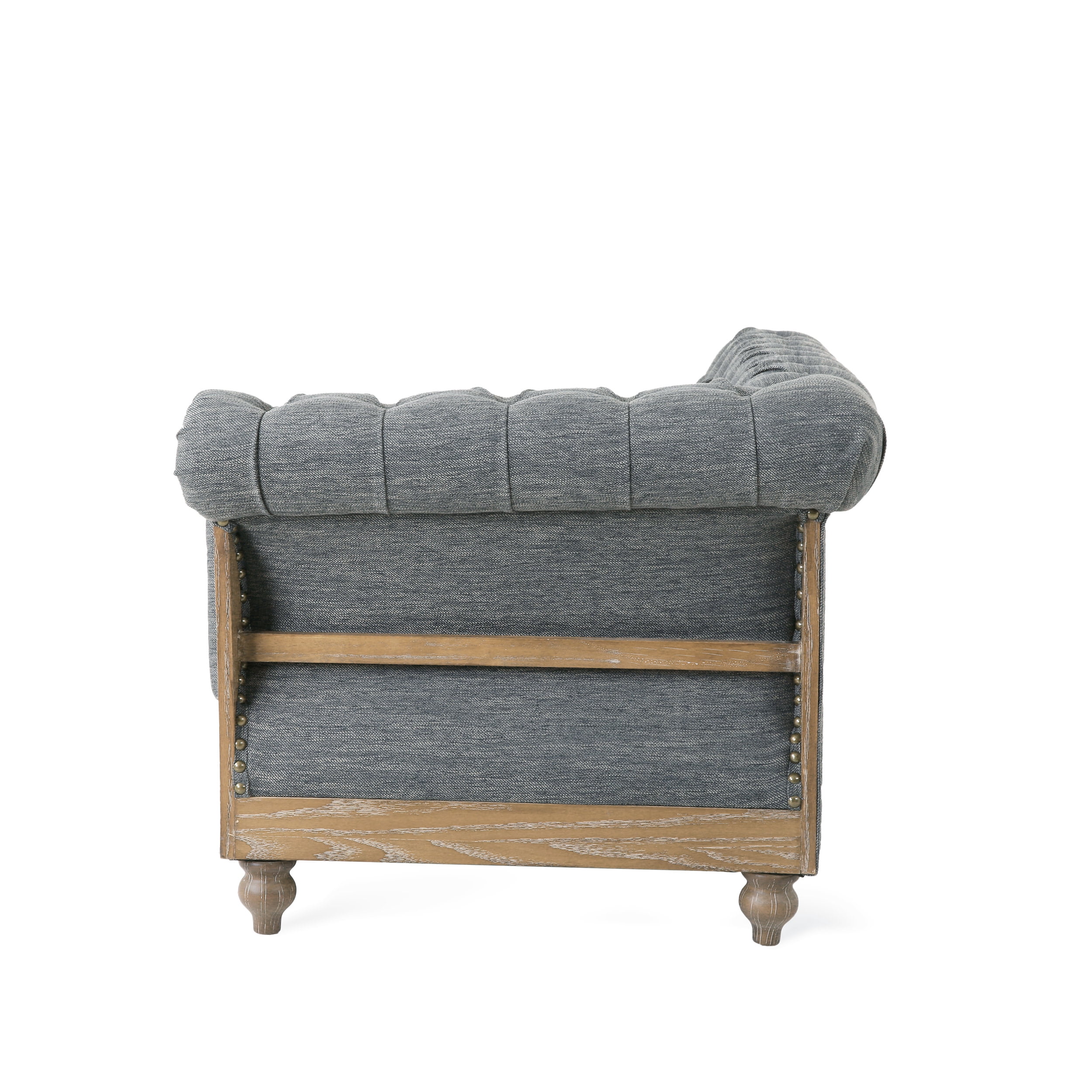 Noble House Petes Indoor Contemporary Fabric Sectional Sofa, Charcoal