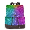 thumbnail image 1 of Disketp Colorful Glitter Mochila de Cuero para Mujer, Bolso de Espalda Antirrobo con Estilo para Viaje, Trabajo y Uso Diario, 1 of 4