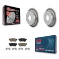 thumbnail image 1 of Transit Auto Rear Coated Disc Brake Rotors and Ceramic Pads Kit for Car Hyundai Azera KGC-101861, 1 of 11