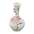 thumbnail image 1 of Jarrón de cerámica para flores, soporte para plantas, jarrón decorativo de , arreglo floral para el hogar, estantería, oficina, decoración de Cuello largo rojo, 1 of 8