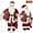 24.4" Red, variant on UTEN 12" Santa Claus, Christmas Figurine Figure Decor with Christmas Sock and Gifts Bag for Holiday Party Home Decoration