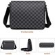 thumbnail image 4 of Men's Large Capacity Checkerboard Pattern Multi-Compartment Crossbody Bag, One, 4 of 5