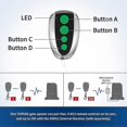 thumbnail image 4 of 2-Pack Wireless Remote Key Fobs for Automatic Gates & Garage Doors, 4-Button Security Transmitter Controller, 4 of 5