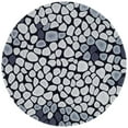thumbnail image 4 of SAFAVIEH Soho Stones Accent Wool Area Rug, Grey/Ivory, 6' x 9', 4 of 10