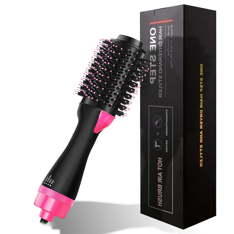 Hair Dryer Brush, Aima Beauty One Step Hair Dryer and Styler Volumizer with  Negative Ion for Reducing Frizz and Static, Hair Styling Tools, Pink