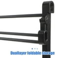thumbnail image 4 of MesaSe Wall Mounted Shoe Rack Foldable Shoe Rack for Bathroom and Entryway Space-Saving No Drilling Shoe Storage Shelf for Small Spaces, 4 of 8