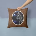thumbnail image 2 of Carolines Treasures 7060PW1414 Black Great Dane in the Moonlight Fabric Decorative Pillow  14Hx14W multicolor, 2 of 4