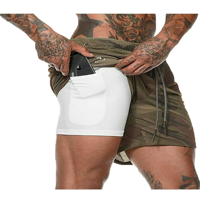 EIMELI Shorts de Sport pour Hommes, Entraînement en Plein Air