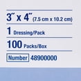 thumbnail image 5 of Sorbalux Non-Adherent Dressing, Sterile, Rayon / Polyester, 3 in x 4 in, 100 Count, 24 Packs, 2400 Total, 5 of 6