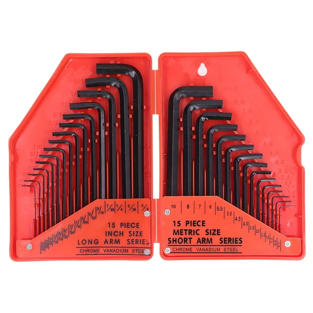 Hex Wrench Set,30 Pcs Hex Wrench Hex Key Set Steel Hex Wrench Smooth Operation