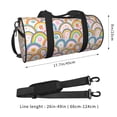 thumbnail image 2 of KLL Rainbow Flowers Duffle Bag For Men Women Sport Gym Fitness Tote Travel Training Workout Basketball Football Weekender, 2 of 6
