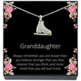 thumbnail image 4 of SheridanStar Granddaughter Pink Ice Skate Pendant Necklace, Granddaughter Jewelry Gifts for Teens, Granddaughter Pendant Necklace Presents from Grandma, Grandpa, Grandparents, for Birthday, 4 of 4